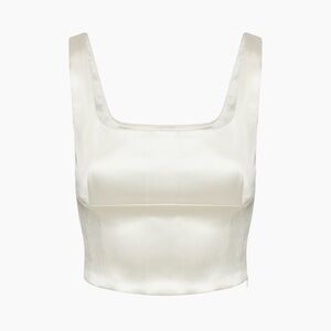 NWOT Aritzia Ten Shine Satin Bustier